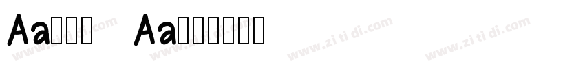 Aa金牛座   Aa字库字体转换